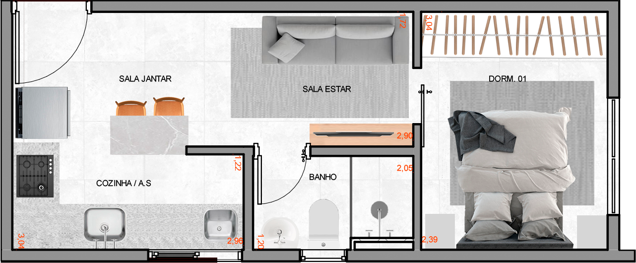 Planta 5˚ ao 12˚ pav