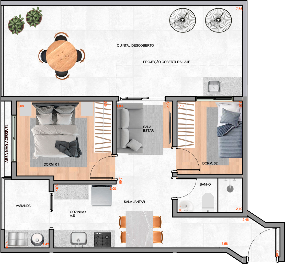 Planta 4˚ pav